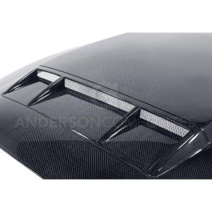 Ford Shelby GT500 Hood - Anderson Composites - Ram Air Type-CR Carbon Fiber - `10-`14